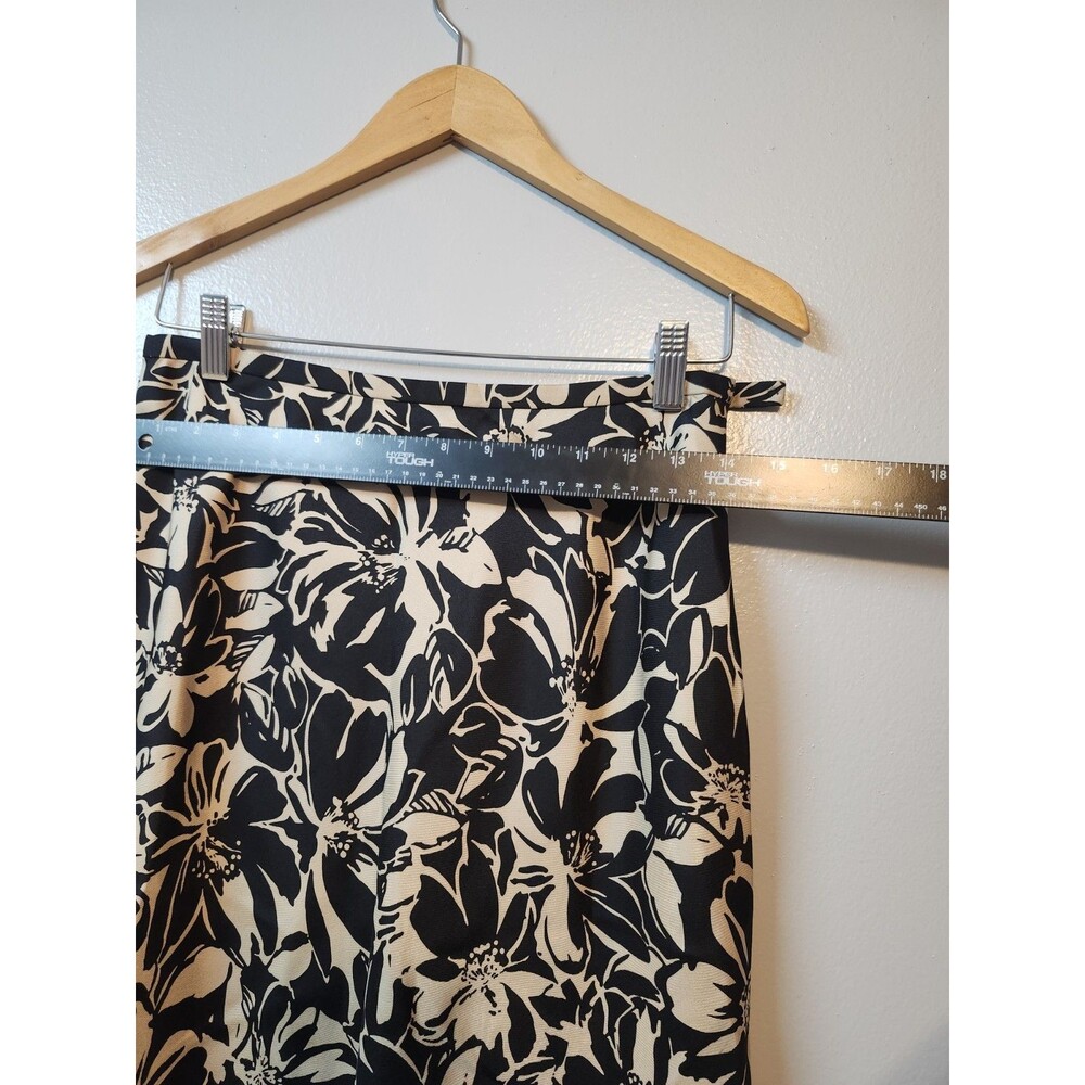 Ann Taylor Womens Vintage Tropical 100% Silk Floral Knee Length Skirt Size 6P - Picture 5 of 7